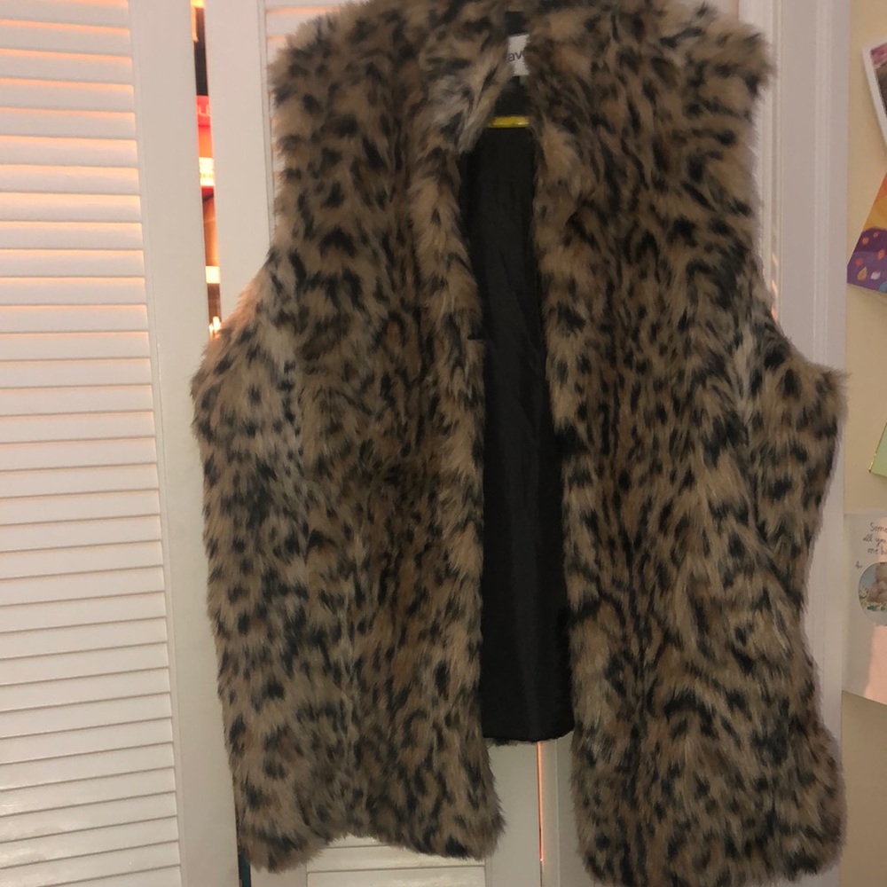 Faux fur vest